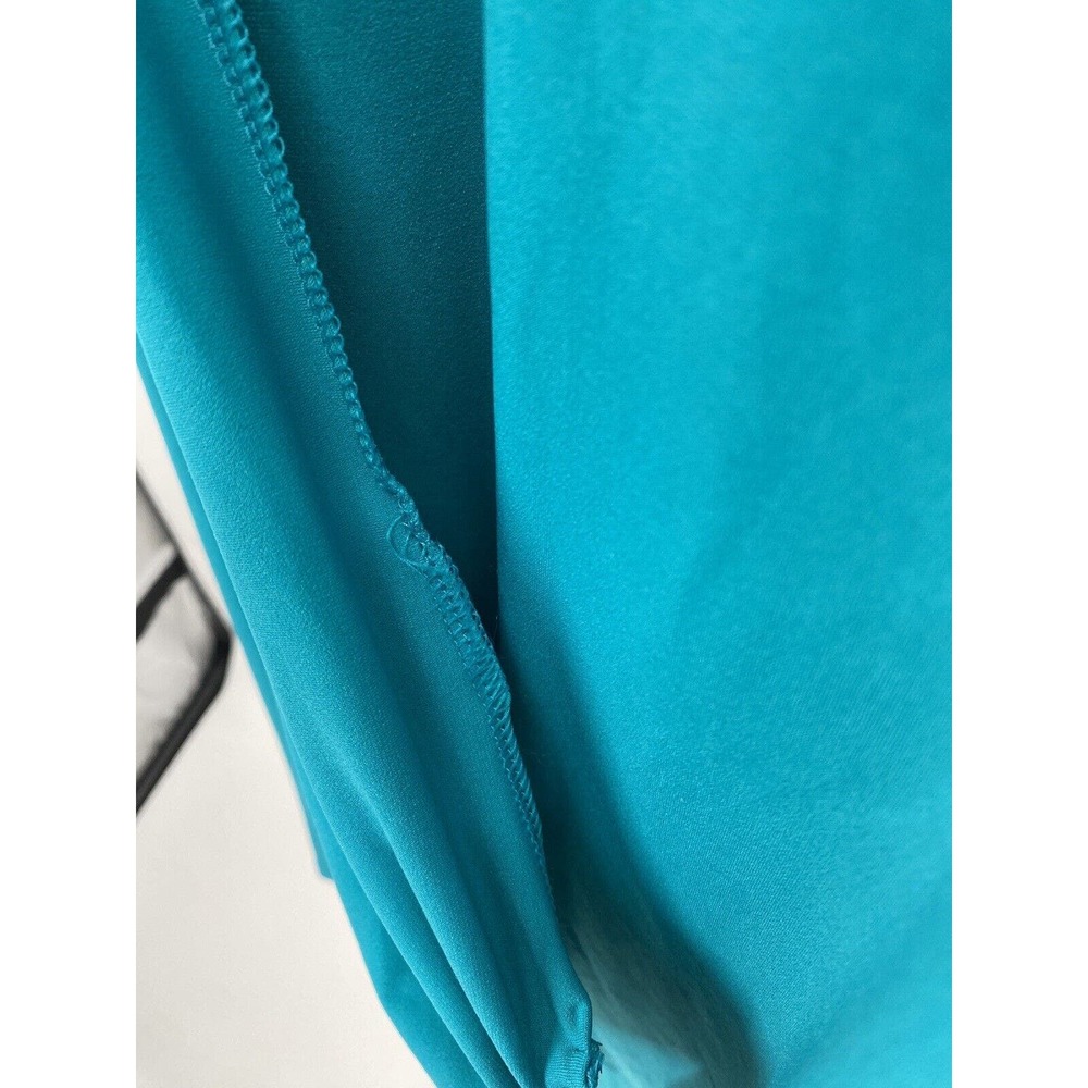 Express Sleeveless Wrap Dress Teal Turquoise Size Medium - Picture 6 of 9